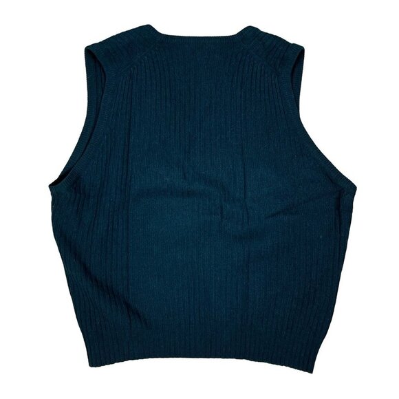 Green Sleeveless Knit Vest for Layering - Picture 2 of 4